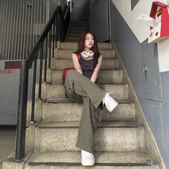 サイドポケットカーゴパンツ KHAKI