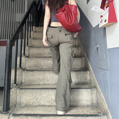 サイドポケットカーゴパンツ KHAKI