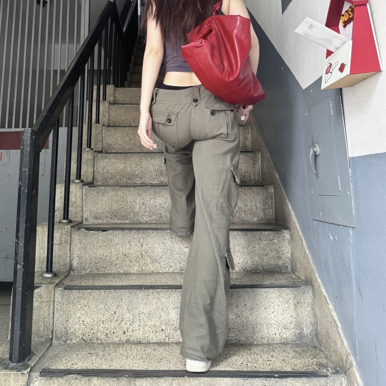 サイドポケットカーゴパンツ KHAKI