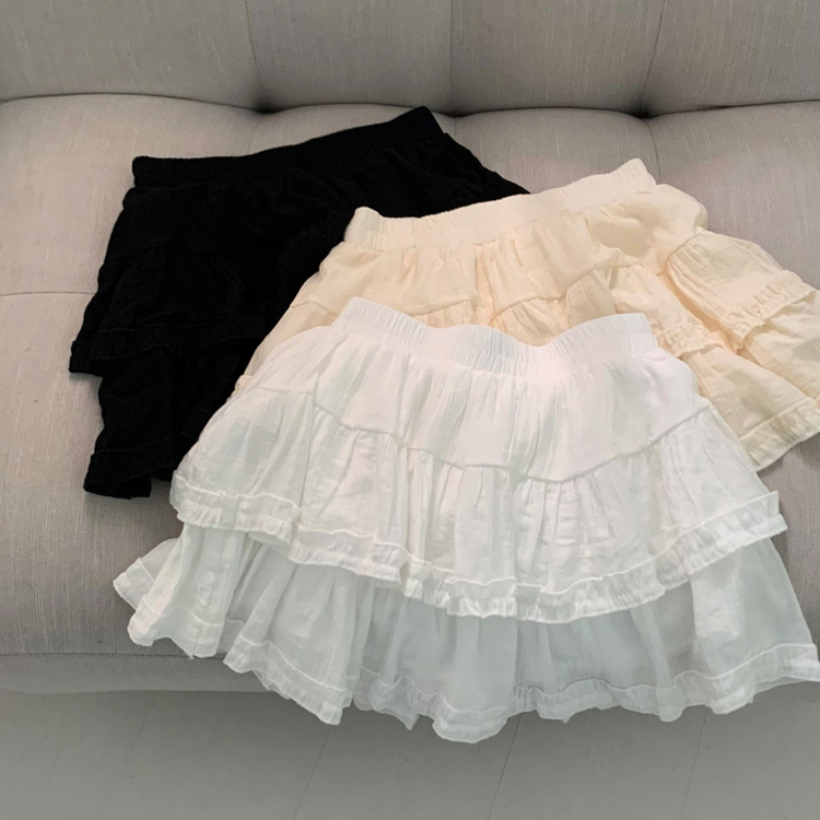 여름코디 치트키 2단 캉캉 프릴 밴딩 미니 스커트