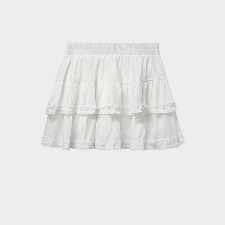 여름코디 치트키 2단 캉캉 프릴 밴딩 미니 스커트