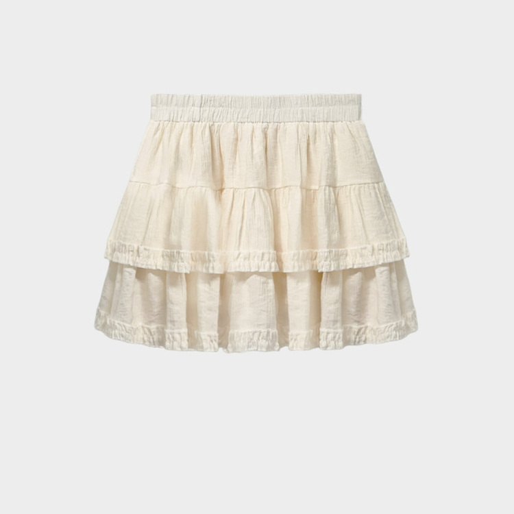 여름코디 치트키 2단 캉캉 프릴 밴딩 미니 스커트