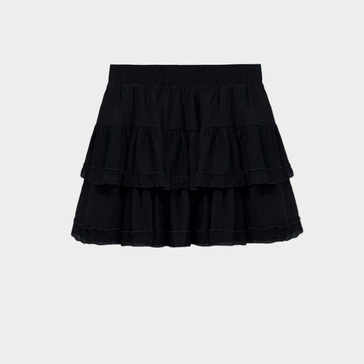 여름코디 치트키 2단 캉캉 프릴 밴딩 미니 스커트