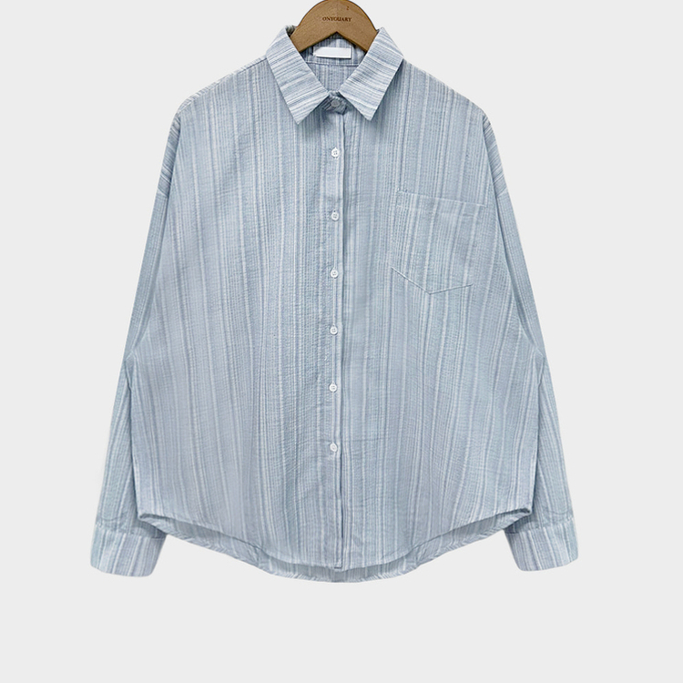 ストライプオーバーフィットシャツ