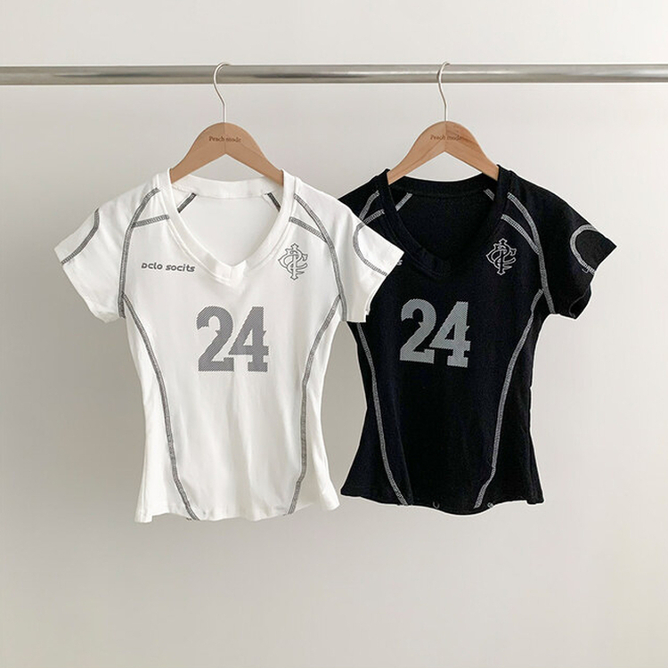 半袖Tシャツ 24プリンティングスリムクロップ半袖Tシャツ