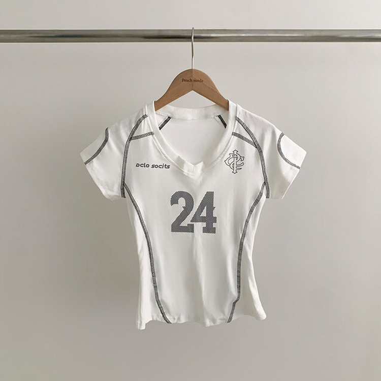 半袖Tシャツ 24プリンティングスリムクロップ半袖Tシャツ