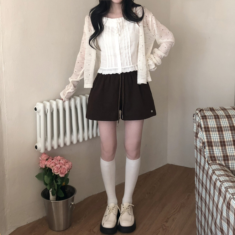 ドットシースルーカーディガン IVORY