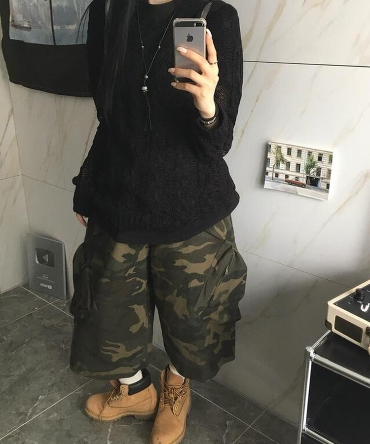 ショートパンツ カーゴバミューダパンツ KHAKI