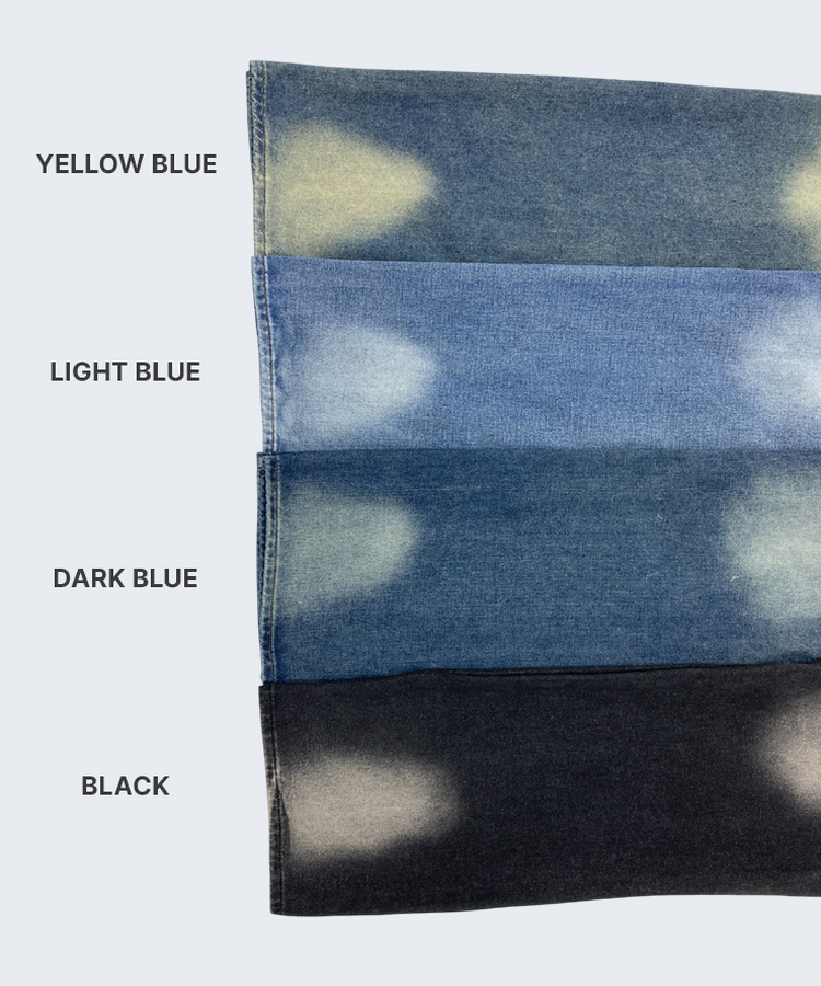 【기획특가/기장별】빈티지 워싱 와이드 데님 팬츠