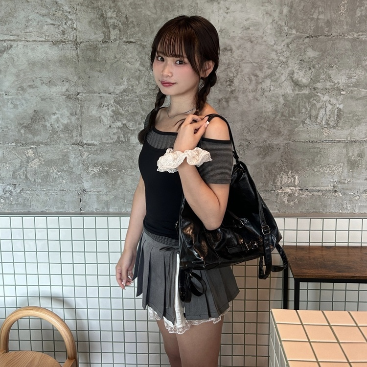 リボンレースプリーツスカート｜ミニスカート｜韓国ファッション通販 SONA