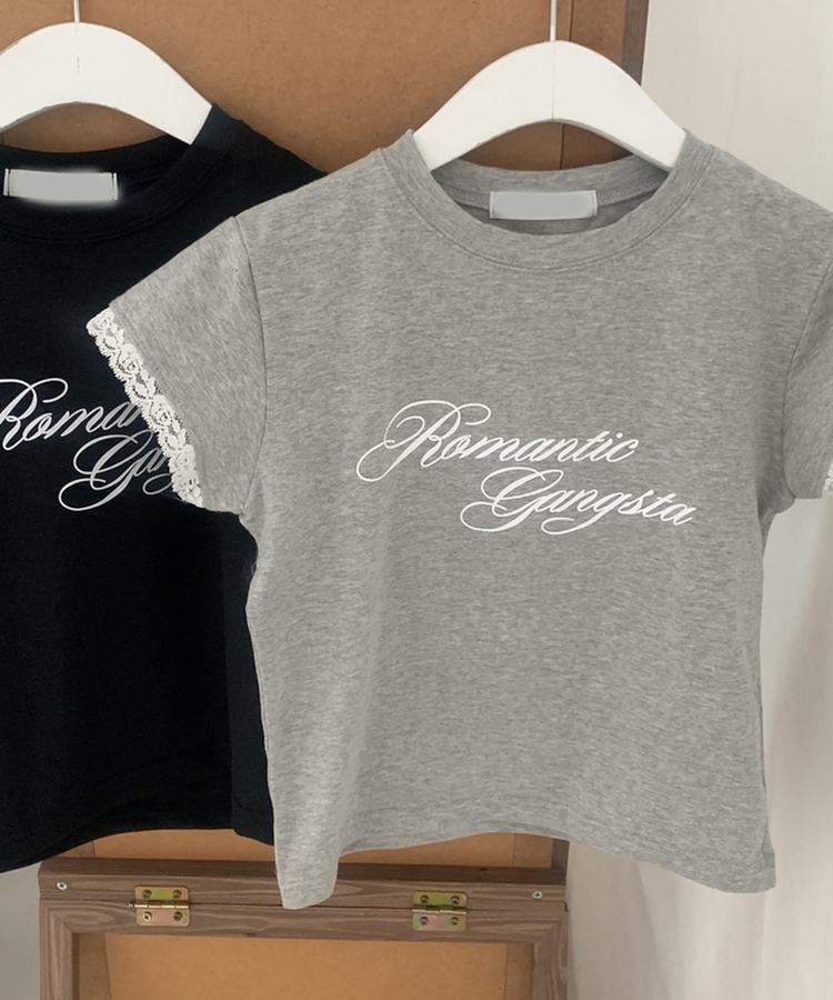 レースミニ半袖Tシャツ