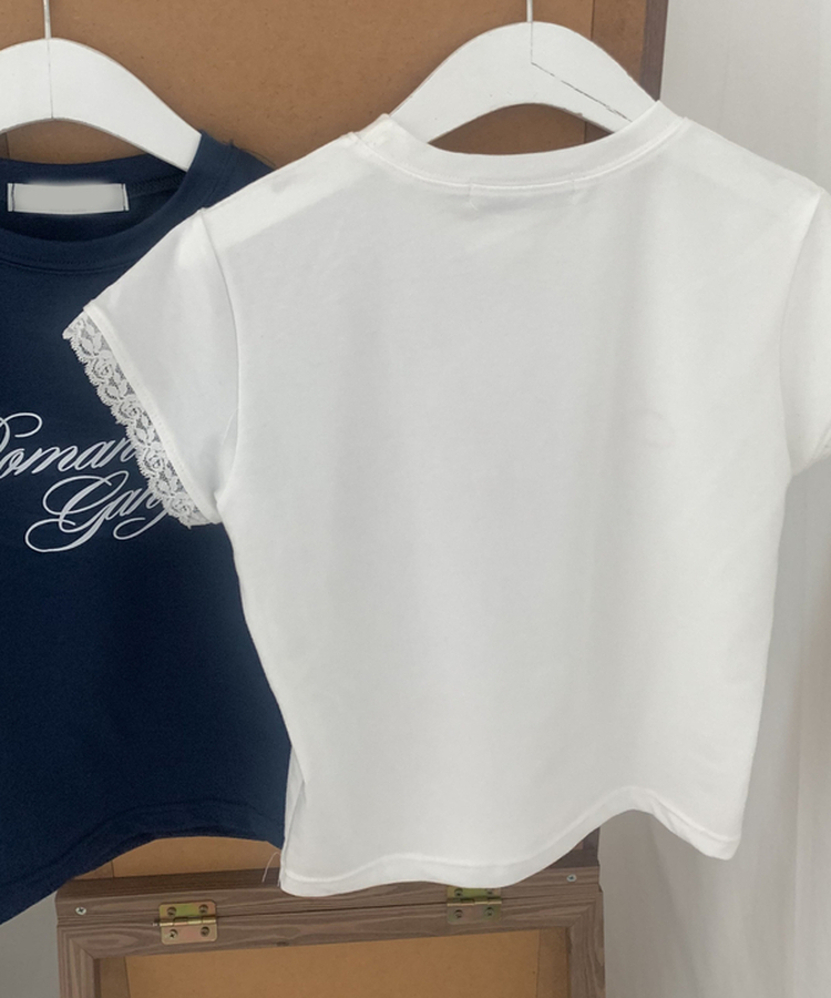 レースミニ半袖Tシャツ