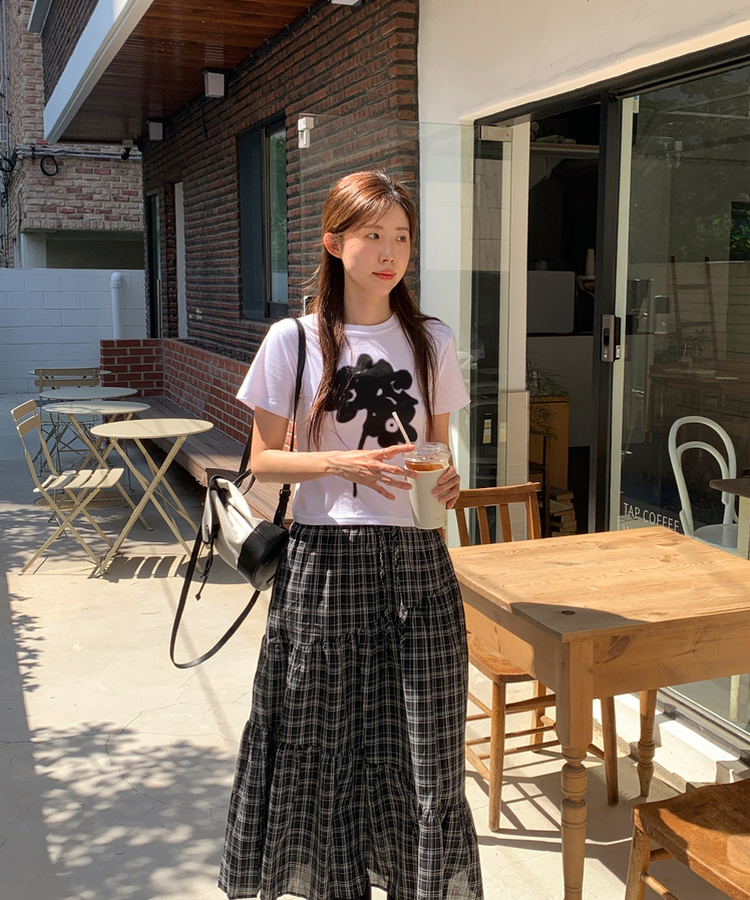 半袖Tシャツ フラワー半袖Tシャツ IVORY