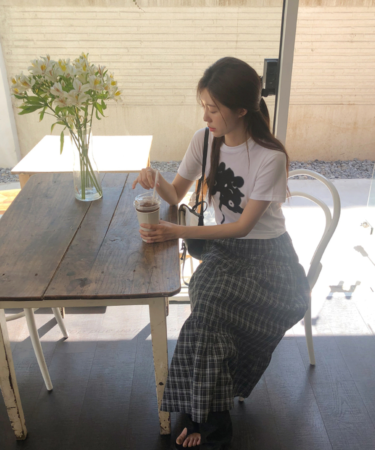 半袖Tシャツ フラワー半袖Tシャツ IVORY
