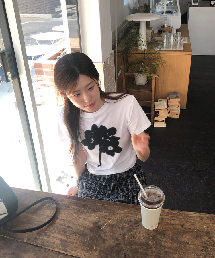 半袖Tシャツ フラワー半袖Tシャツ IVORY