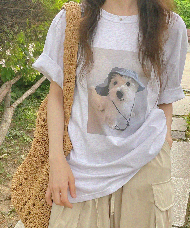 半袖Tシャツ バケットドッグ半袖Tシャツ MELANGE