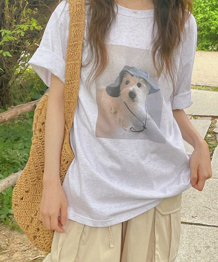 半袖Tシャツ バケットドッグ半袖Tシャツ MELANGE