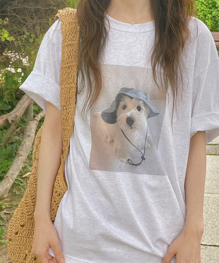 半袖Tシャツ バケットドッグ半袖Tシャツ MELANGE