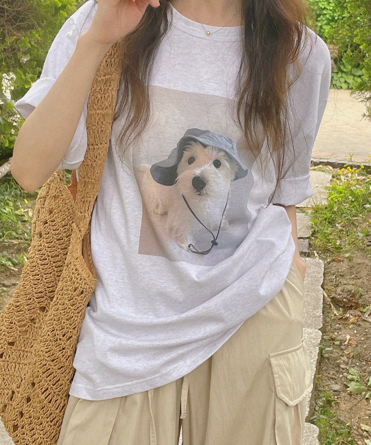 半袖Tシャツ バケットドッグ半袖Tシャツ MELANGE