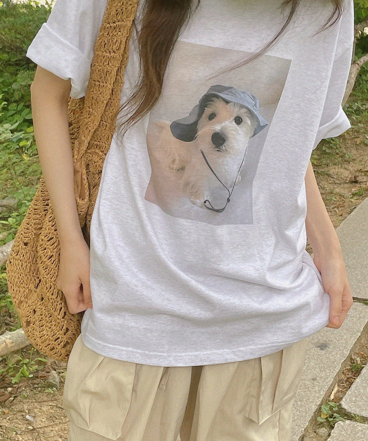 半袖Tシャツ バケットドッグ半袖Tシャツ MELANGE