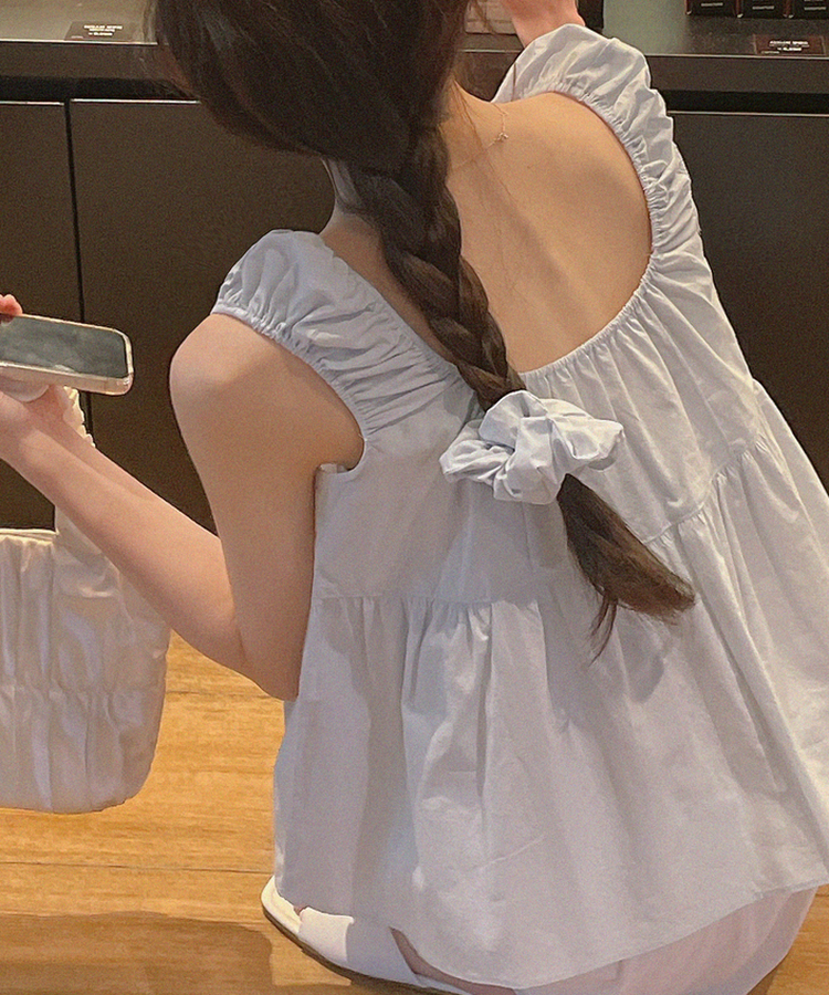ブラウス モリガールキャミソール LIGHT BLUE
