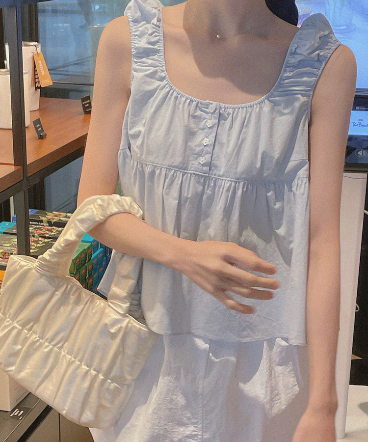 ブラウス モリガールキャミソール LIGHT BLUE