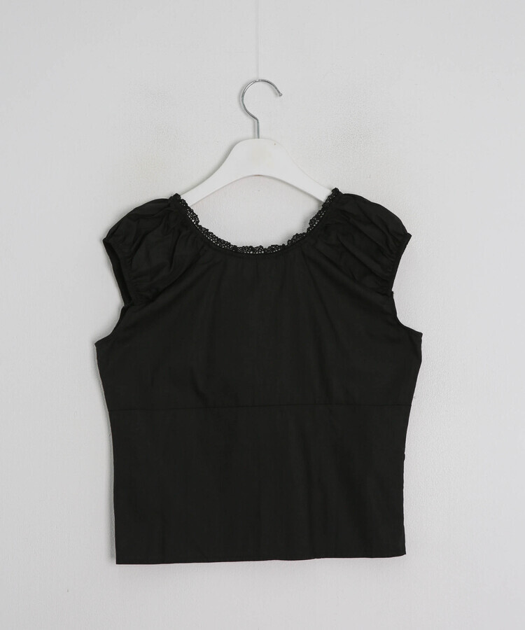 [뮤즈] 핀턱 프릴 나시