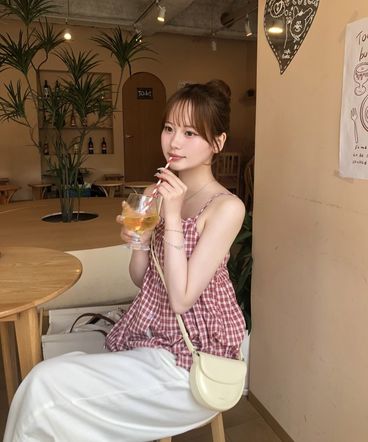 펄 리본 체인 팔찌 원컬러