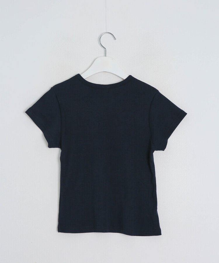 하트 골지 반팔 티셔츠