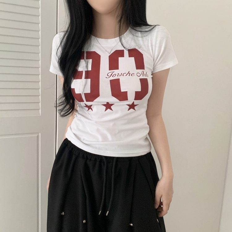 90ナンバー半袖Tシャツ WHITE