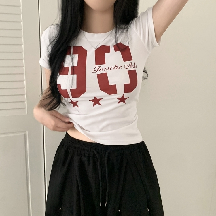 90ナンバー半袖Tシャツ WHITE