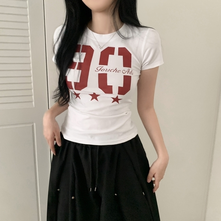 90ナンバー半袖Tシャツ WHITE