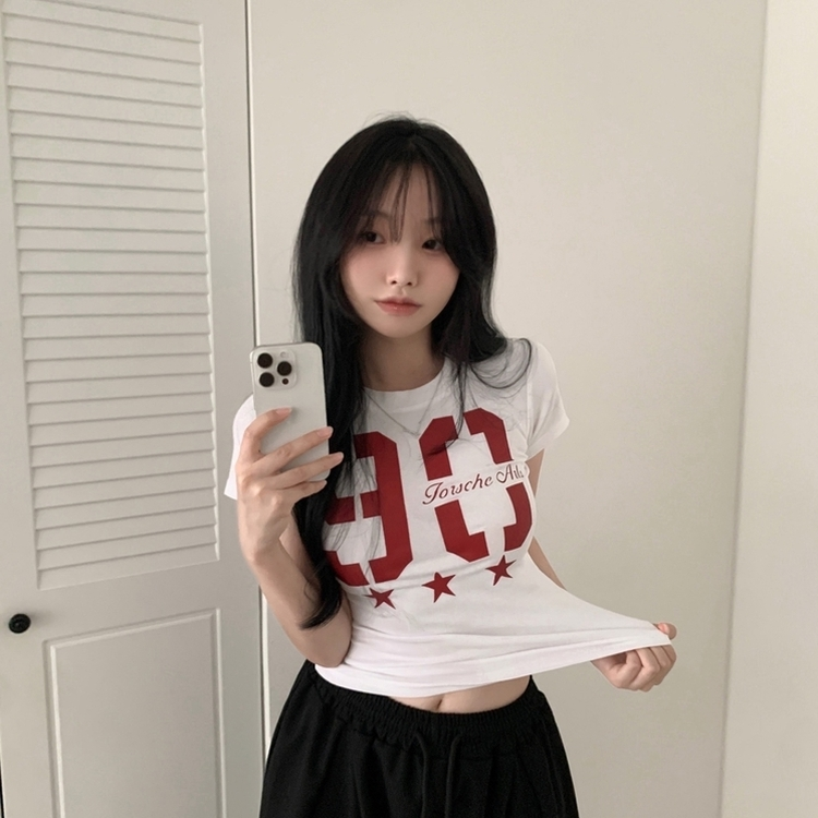 90ナンバー半袖Tシャツ WHITE