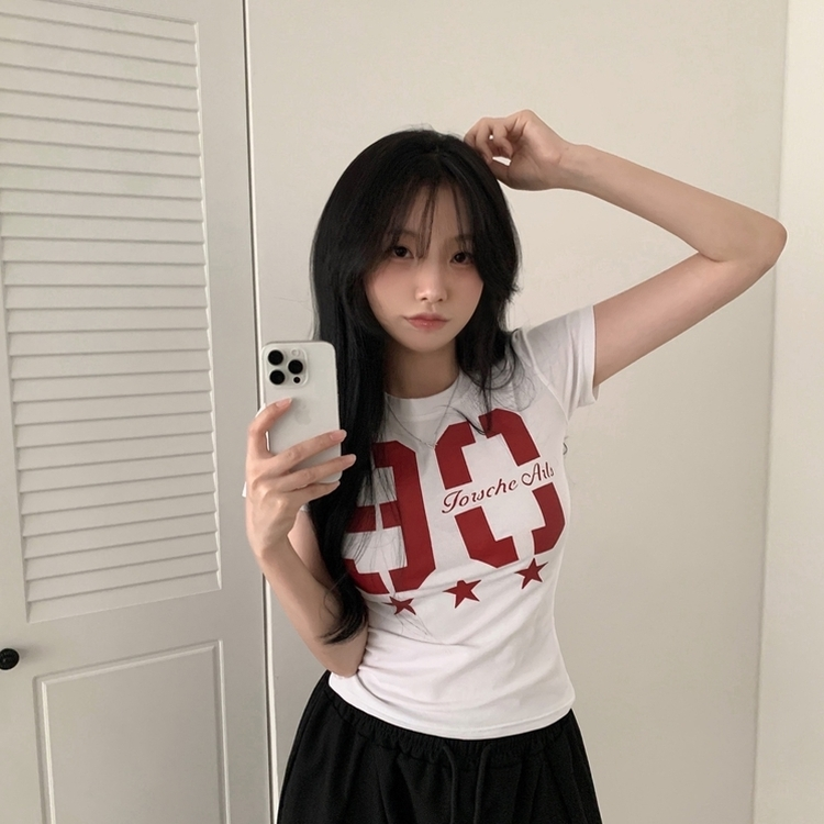 90ナンバー半袖Tシャツ WHITE