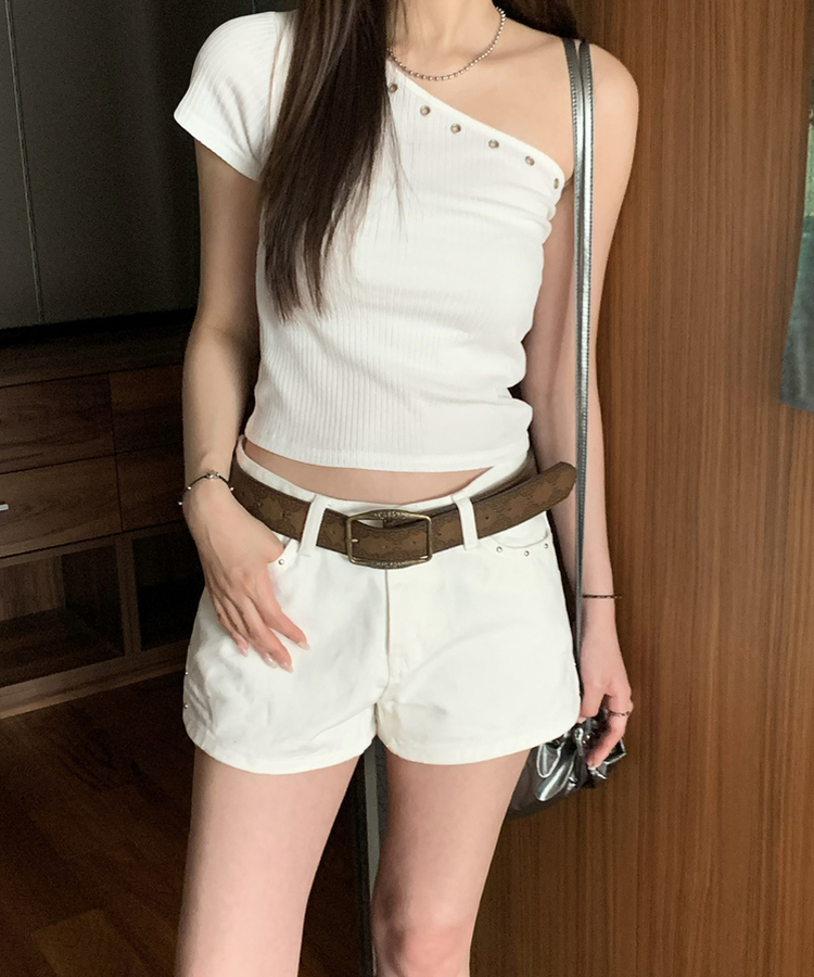 ショートパンツ パイショートパンツ IVORY