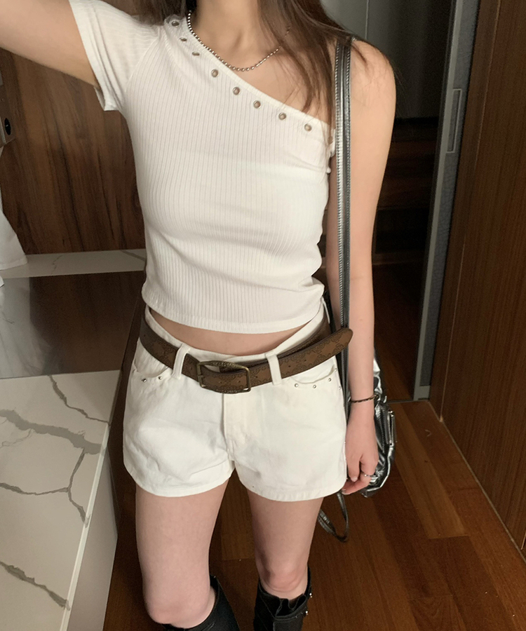 ショートパンツ パイショートパンツ IVORY
