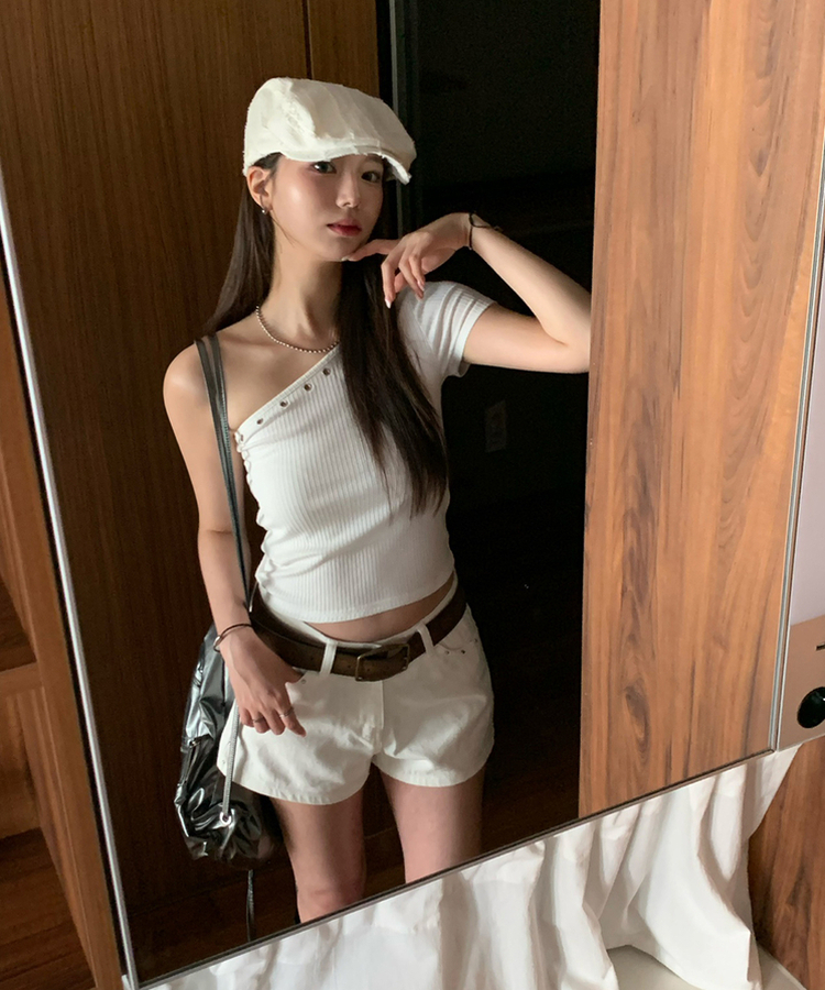 ショートパンツ パイショートパンツ IVORY