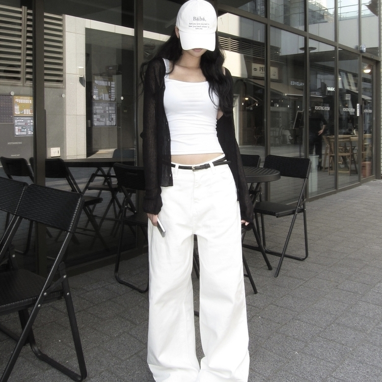 カーディガン シースルーサマーカーディガン(5color) BLACK