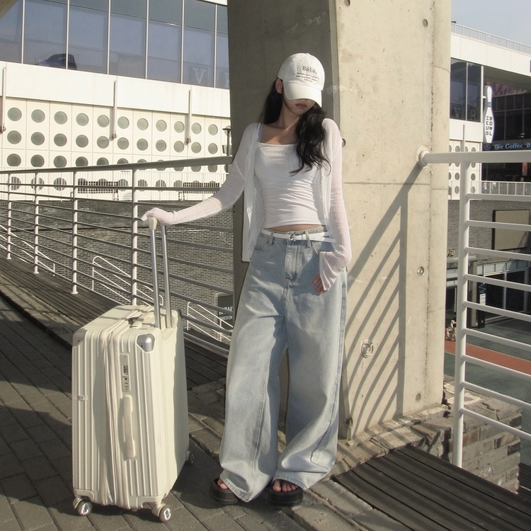 デニム デイリーポケットワイドデニム LIGHT BLUE