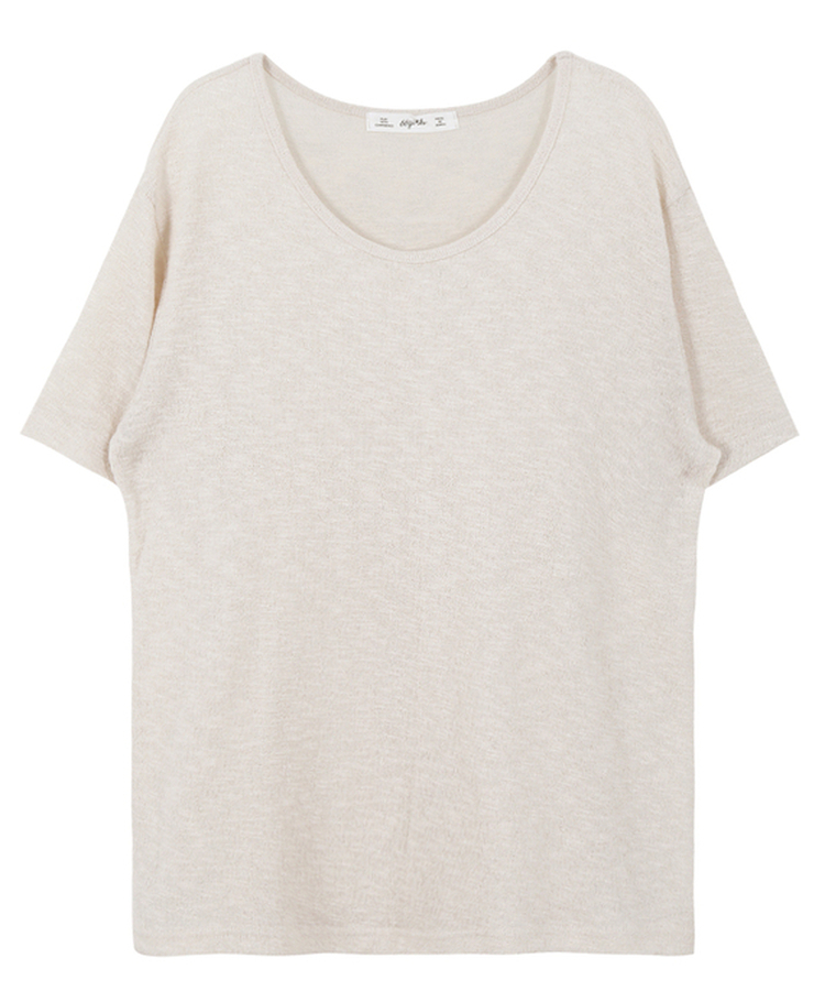 半袖Tシャツ ラインUネック半袖Tシャツ
