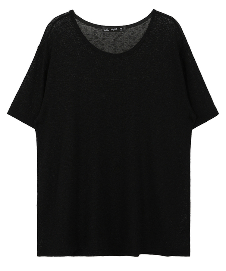 半袖Tシャツ ラインUネック半袖Tシャツ