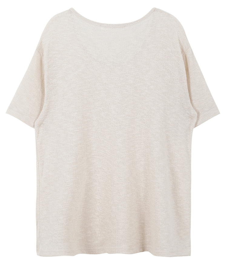 半袖Tシャツ ラインUネック半袖Tシャツ