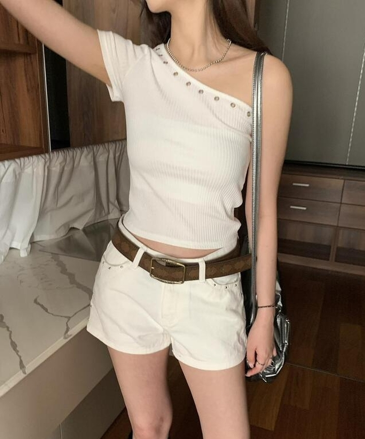 半袖Tシャツ エリオットアンバランスTシャツ WHITE