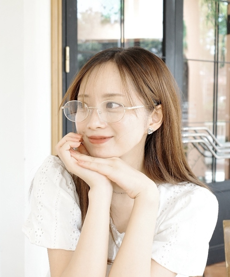 메탈 프레임 안경 골드