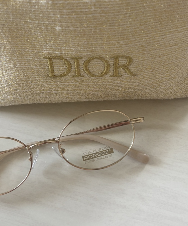 메탈 프레임 안경 골드