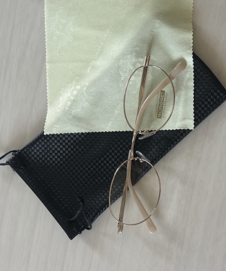 메탈 프레임 안경 골드