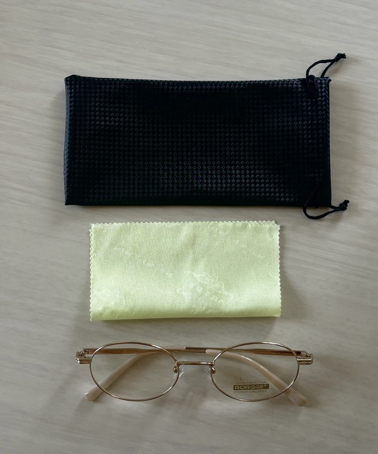 메탈 프레임 안경 골드