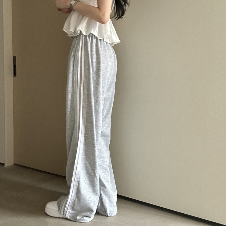 レースワイドジョガーロングパンツ｜コットンパンツ｜韓国ファッション