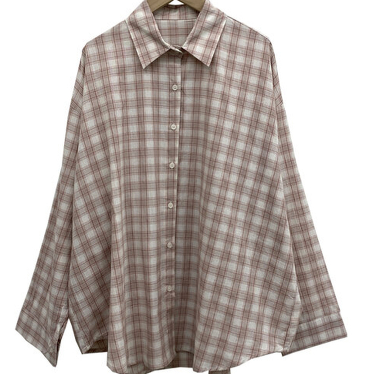 루즈핏 체크 셔츠남방 3color