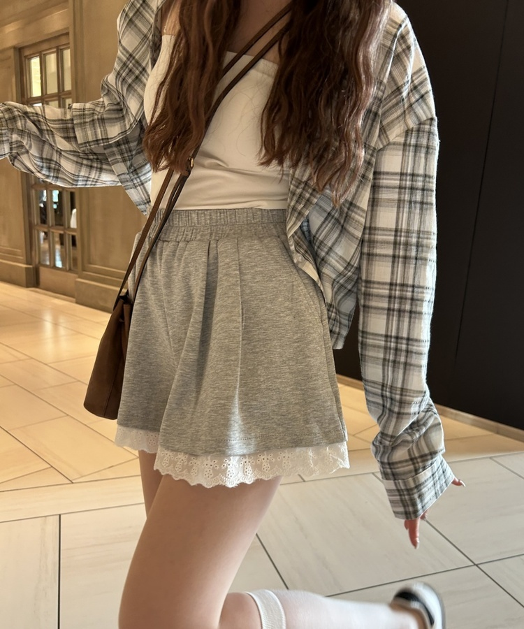 レースショートパンツ